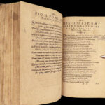 Works of Hesiod – 1591 | Hesiodus Theogony in Greek & Latin | Tooled Vellum