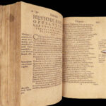 Works of Hesiod – 1591 | Hesiodus Theogony in Greek & Latin | Tooled Vellum
