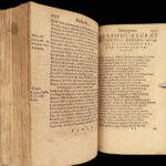 Works of Hesiod – 1591 | Hesiodus Theogony in Greek & Latin | Tooled Vellum
