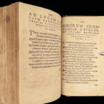Works of Hesiod – 1591 | Hesiodus Theogony in Greek & Latin | Tooled Vellum