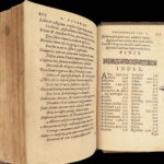Works of Hesiod – 1591 | Hesiodus Theogony in Greek & Latin | Tooled Vellum