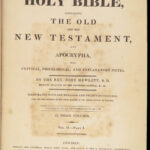 The Holy Bible – 1812 | John Hewett Commentary, 120 Engravings, 3 Huge Volumes