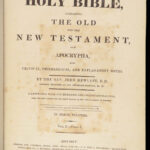 The Holy Bible – 1812 | John Hewett Commentary, 120 Engravings, 3 Huge Volumes