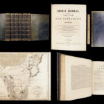 The Holy Bible – 1812 | John Hewett Commentary, 120 Engravings, 6 Huge Volumes