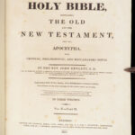 The Holy Bible – 1812 | John Hewett Commentary, 120 Engravings, 6 Huge Volumes