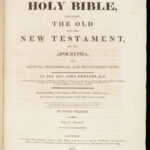 The Holy Bible – 1812 | John Hewett Commentary, 120 Engravings, 6 Huge Volumes