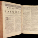 La Sainte Bible – Holy Bible – 1731 | de Sacy French Translation, Huge Folio