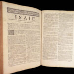 La Sainte Bible – Holy Bible – 1731 | de Sacy French Translation, Huge Folio