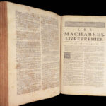 La Sainte Bible – Holy Bible – 1731 | de Sacy French Translation, Huge Folio