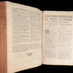La Sainte Bible – Holy Bible – 1731 | de Sacy French Translation, Huge Folio