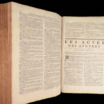 La Sainte Bible – Holy Bible – 1731 | de Sacy French Translation, Huge Folio