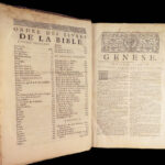 La Sainte Bible – Holy Bible – 1731 | de Sacy French Translation, Huge Folio