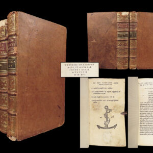 In hoc volvmine haec continentvr – Suetonius – 1516 | Early Aldine, Two Volumes