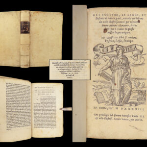 Gli costumi, le leggi, et l'usanze – Joannes Boemus – 1543 | First Ethnography Survey