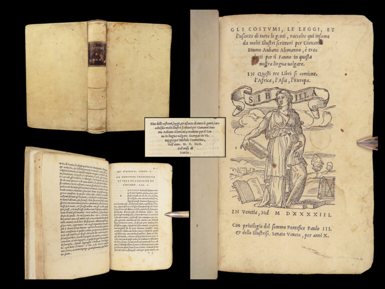 Image of Gli costumi, le leggi, et l’usanze – Joannes Boemus – 1543 | First Ethnography Survey