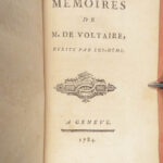 La vie de Voltaire – Theophile Duvernet – 1786 | First Geneva Edition