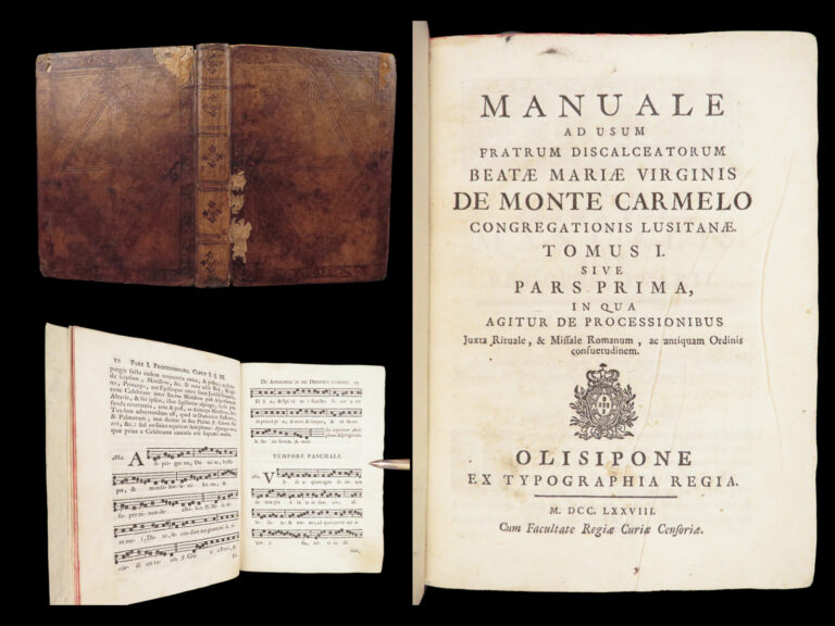 Image of Manuale ad usum Fratrum discalceatorum, Catholic Church, 1778 | Carmelite Chant