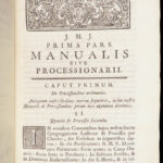 Manuale ad usum Fratrum discalceatorum, Catholic Church, 1778 | Carmelite Chant