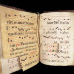 15th-Century Manuscript Leaves – Gregorian Chant – ca. 1400s | Vellum Folio