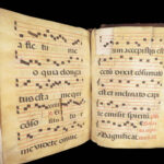 15th-Century Manuscript Leaves – Gregorian Chant – ca. 1400s | Vellum Folio