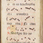 15th-Century Manuscript Leaves – Gregorian Chant – ca. 1400s | Vellum Folio