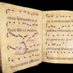 15th-Century Manuscript Leaves – Gregorian Chant – ca. 1400s | Vellum Folio