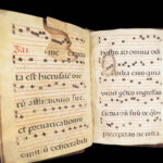 15th-Century Manuscript Leaves – Gregorian Chant – ca. 1400s | Vellum Folio