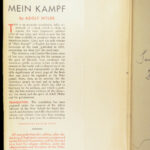 Mein Kampf – Adolf Hitler – 1939 | First American Edition, Unexpurgated