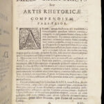 Miles rhetoricus et poeticus – Antonius Forti – 1685 | First Edition, Foundations of Rhetoric