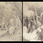 1890 ENORMOUS John Milton Paradise Lost Gustave Dore Gallery Illustrated FOLIO