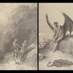1890 ENORMOUS John Milton Paradise Lost Gustave Dore Gallery Illustrated FOLIO