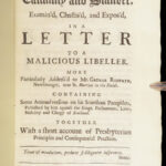 The Spirit of Calumny and Slander – Alexander Monro – 1693 | First Edition Pamphlet