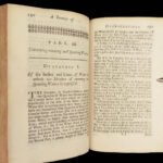Motion of Water – Edme Mariotte – 1718 | First Edition, Hydrostatics & Fountains