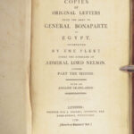 Copies of Original Letters from the Army of General Bonaparte in Egypt – 1798 | First Edition with Map