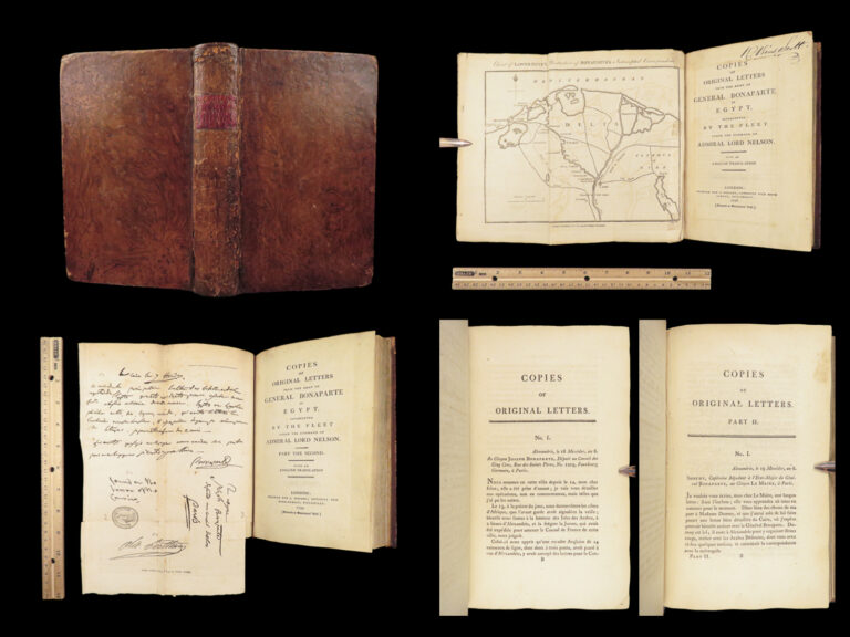 Image of Copies of Original Letters from the Army of General Bonaparte in Egypt – 1798 | First Edition with Map