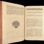 Novum Testamentum – Henry Hammond – 1698 | Vulgate Bible with Commentary
