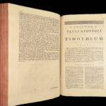Novum Testamentum – Henry Hammond – 1698 | Vulgate Bible with Commentary