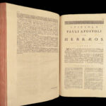 Novum Testamentum – Henry Hammond – 1698 | Vulgate Bible with Commentary