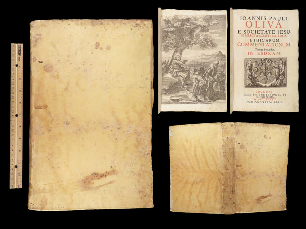 Selecta scriptura loca ethicarum commentationum – giovanni paolo oliva – 1677 | jesuit bible commentary | giovanni paolo oliva’s 1677 lyon folio commentary on ezra and nehemiah, written in latin, emphasizes moral-theological readings with wide biblical cross-referencing.