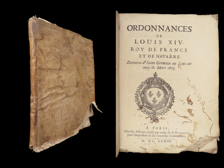 Image of Ordonnances de Louis XIV – France – 1673 | Tax Laws & Ordinances