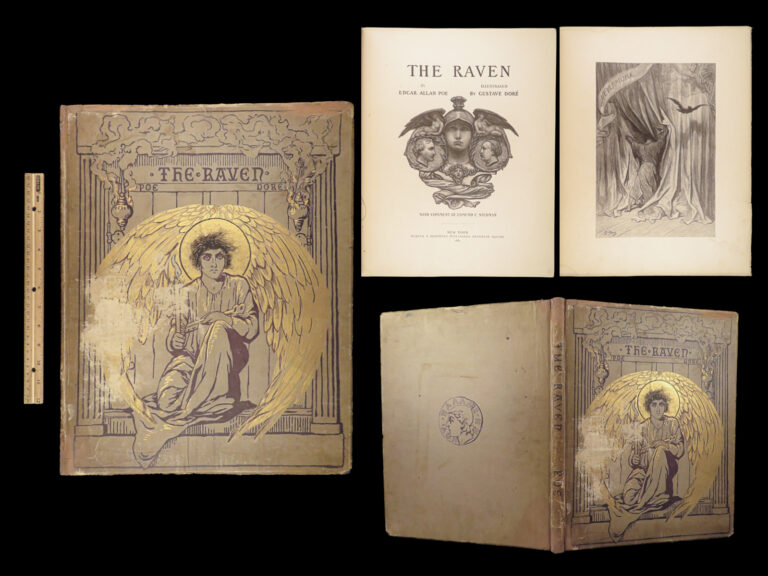Image of The Raven – Edgar Allan Poe – 1884 | Gustave Doré Folio First Edition