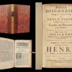 Politick Discourses – Paolo Paruta – 1657 | First English Edition, Roman History