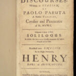 Politick Discourses – Paolo Paruta – 1657 | First English Edition, Roman History