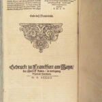 Postilla – Works of Johann Avenarius Habermann – 1582 | Large Frankfurt Folio