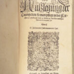 Postilla – Works of Johann Avenarius Habermann – 1582 | Large Frankfurt Folio