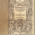 Postilla – Works of Johann Avenarius Habermann – 1582 | Large Frankfurt Folio