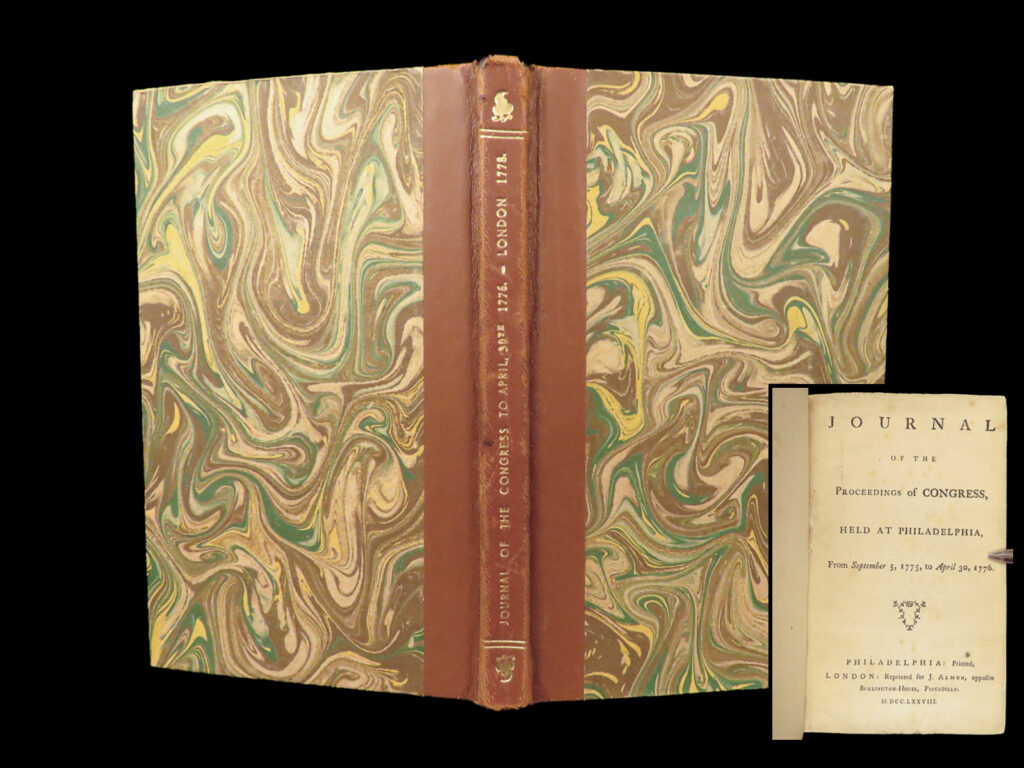 Journal Of The Proceedings Of Congress – United States – 1778 | First Edition | 1 Journal of the proceedings of congress – united states – 1778 | first edition | first london edition of the official record of the continental congress, issued in 1778, including proceedings on military supply, correspondence with washington, and the petition to the king.
