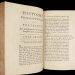 Histoire philosophique – Guillaume Thomas Raynal – 1774 | First edition, 7v Set w/ Maps