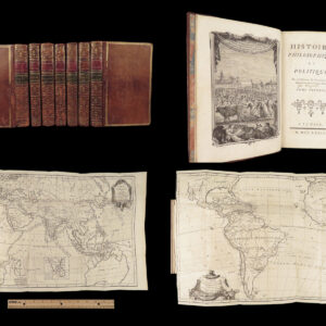 Histoire philosophique – Guillaume Thomas Raynal – 1774 | First edition, 7v Set w/ Maps