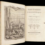 Histoire philosophique – Guillaume Thomas Raynal – 1774 | First edition, 7v Set w/ Maps